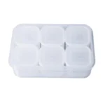 Food Storage Container 6 Grids Vegetable Fruit Fresh-keeping Box with Lid for Refrigerator Kitchen Spice Seasoning Storage Jar - Image 7