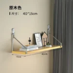 Simple No-Punch Wall Shelf For Books, Decorations, Dolls, Wall Display For Study, Living Room, Hanging Organizers - Image 16