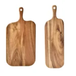 Wooden Cutting Boards for Kitchen Wooden Charcuterie Board with Handle Double-Sided Serving Plates for Kitchen Cheese Commercial - Image 9