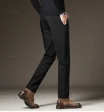 New Men‘s Suit Pants Slim Business Office Elastic Waist Black Grey Classic Pant Korean Trousers Male Plus Size 27-38 40 42 - Image 16