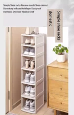 Simple Shoe racks Narrow mouth Shoe cabinet Dormitory Indoors Multilayer Dustproof Domestic Shoebox Receive Shelf - Image 10
