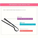Hairdressing V-Comb Messy Hair Finishing Straightening Splint Comb - Hair Styling Tool Clip special for  hair wigs - Image 12