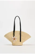 Straw Woven Handbags For Women Handmade Travel Seaside Beach Bag Summer New Handle Bucket Bag Shopping Tote Bag Basket Bolsa - Image 6