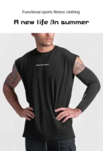Men's Muscle Fit Tank Tops Summer Quick-Dry Breathable Gym Shirts Streetwear Sportswear Running Beach Workout Vest Bodybuilding - Image 10