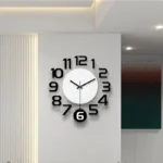 Modern wall clocks with silent pendulum function are suitable for living rooms, offices, bedrooms, and home decor - Image 4