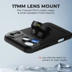 Freewell 1.7x Telephoto Lens Compatible 17mm Mount Phone Case Smartphone Photography Lens Accessories Capture Distant Perfection - Image 3