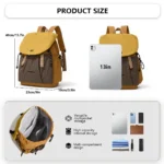 Lightweight, Simple, Versatile, Large-Capacity Computer Travel Backpack for Junior High School Students, High School Students, College Students, School Bags for Girls - Image 4