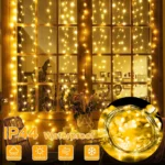 Christmas Lights LED Fairy String Curtain Lights 8 Mode Remote USB Festoon Christmas Decor For Home Holiday New Year Lamp - Image 2