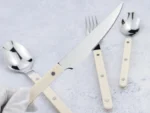 New Design Dinnerware 4 In 1 Set Stainless Steel 18/8(304) ABS Handle With Rivets Top Mirror Polishing Cutlery Sets For Kitchen - Image 22