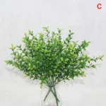 Artificial Plants Fake Leaf Foliage Bush Home Office Garden Wedding Decors - Image 12