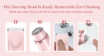 Electric Shaver for Woman Double Head Dual Purpose Female Razor Body Epilator Leg Underarm Bikini Electric Hair Remover Trimmer - Image 18