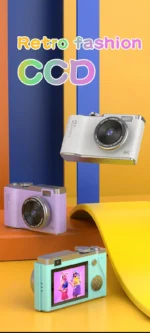 Digital Camera 4K HD Kid Camera 48MP Autofocus Vlogging Camera 2.4 inch Retro Fashion Portable Video Camcorder for Beginners - Image 12