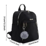 Backpacks Simple Large Capacity New Black Travel Bag For Women Solid Harajuku Student Schoolbag Backpack Unisex Bags High Street - Image 9