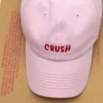 New Arrival Unisex Embroidery "crush" Baseball Caps Black Embroidered Initials Dad Hat 100% Cotton Baseball Caps for Four Season - Image 16