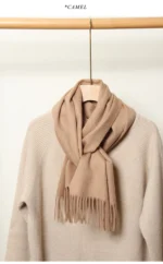 Women Scarf Cashmere Winter Scarf Winter 2024 Fashion Scarves Designer Keep warm Women Luxury Kids Scarf - Image 9