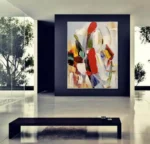 Colorful Textured Wall Art Abstract Handmade Painting On Canvas Large Wall Decor Room Decoration For Living Room Bedroom Picture - Image 18