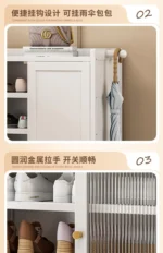Shoe Rack  Door Small Narrow Multi-layer Simple Shoe Cabinet 2025 New E****mical Space-saving Storage Artifact - Image 24