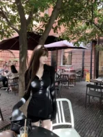 Polo Neck T Shirt for Women Coquette Clothes Sexy Woman Tshirt Trend Plain On Offer New Youth Fashion 2025 Basic Polyester In - Image 26