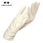 2019 fashion new products winter leather gloves short leather gloves women Wrist tightening design winter leather gloves women - Image 13
