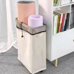 Foldable Laundry Baskets 42L Freestanding Narrow Corner Bin with Handle Dirty Clothes Storage for Washing Toys Clothes Towels - Image 19