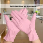 20/100pcs Nitrile Gloves, Cleaning Gloves, Dishwashing Gloves, Household Cleaning Gloves, Disposable Nitrile Gloves, Black Gloves Disposable Nitrile Gloves Household Nitrile Gloves Powder-Free Nitrile Gloves Touchscreen Compatible Gloves - Image 7