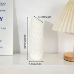 Nordic Vases Pure White Plastic Vases Imitation Ceramic Flower Vases Desktop Flowerpot Wedding Decor Home Ornament - Image 27