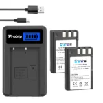 2400mAh EN EL9 EN EL9A EN-EL9 EL9A ENEL9 Batteries + LED Charger MH-23 for Nikon D40 D40X D60 D3000 D5000 Digital Camera battery - Image 7