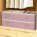1Pc Under Bed Storage Containers, Large Capacity Underbed Storage Bags Organizer, Thick Fabric Storage Bins with Clear Window - Image 3