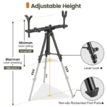 Tripod Rests Sticks with 360° Rotatable Dual V Yoke Frame Flexible Orientation Adjustable Height for Outdoors Hunting Aluminum - Image 5