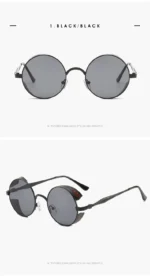 Steampunk Sunglasses, Round Sunglasses, UV Resistant Sunglasses - Image 9