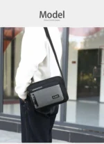 Fashion Men Crossbody Bag Single Shoulder Bags Big Capacity Storage Bag Multi-Pockets Business Crossbody Bags for Work Traveling - Image 16