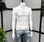 Polo Men's T-shirt Slim Fit Clothes Streetwear Top Embroidery Print With Collar Man Tee Shirts Graphic White Vintage Hot S - Image 29