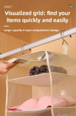 Hanging Organizers for Travel Storage Compressible Foldable Multi Layer Bags for Closet Suitcase Dormitory - Image 17