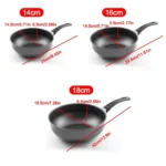 Frying Pan Mini Cooking Omelette Pans Non-stick Iron Pancake Egg Fryer With Long Handle Kitchen Gadgets - Image 6
