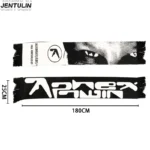 Y2K Aphex Twin creative hip-hop knit scarves warm Pullover oversize men's Streetwear scarves winter scarves apron black tassels - Image 8
