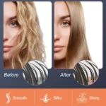 Hair Straightening Brush Portable Home Negative Ion Straightener with Multi-Heat Settings 3-Temp Ceramic Damage-Free Styling - Image 9