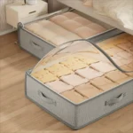 Under Bed Storage Containers Rectangle Multipurpose Organizer Bins, Foldable Sweater and Linen Storage Bags Under-Bed Storage - Image 5