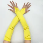 Ladies' Gloves, Long Hook-Finger Tinted Gloves, Ball Gloves, Bride's Wedding Dress Gloves, Sun-Protective Fashion Gloves C101 - Image 7