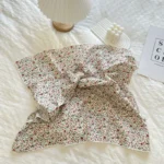 Floral Polka Dot Square Scarf Cotton Scarves Headband Headscarf Decoration Women Flower Kerchief Neckerchief Head Wrap Bandanas - Image 71