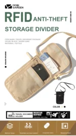 Travel document bag Lightweight multi-functional storage bag Passport holder mobile phone storage Waterproof anti-theft bag - Image 14