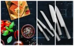 5 Piece Stainless Steel Kitchen Knife Set, Ergonomic Hollow Handle Design, Household Chef Knife for Chopping Carving Slicing - Image 8