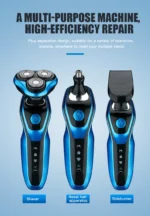 Electric Shaver Rotary Shaver Electric Razor Beard Trimmer Rechargeable Hair Cutting Shaving Machine Clipper for Men Waterproof - Image 20