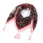 Ethnic Scarf Floral Shawl Winter Fashion Women's Tassel Scarf Square Printed Female Scarf Cotton Scarves Wraps Foulard Femme - Image 12