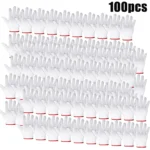 Hand Working Gloves Safety Grip Protection Work Gloves Men Women BBQ Thick Cotton White(Pack of 12 Pairs) - Image 9
