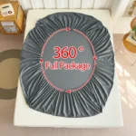 90/120/150/180x200 Fitted Bed Sheet With Elastic Band Solid Color Mattress Covers Protector Single Double King Beds 100% Polyest - Image 2