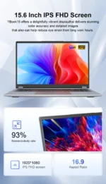 Ninkear YBOOK15 2 in 1 Laptop AMD Ryzen™ 3 3200U 15.6' 360° Flip FHD IPS Touchscreen 16G+512GB SSD  Backlit Keyboard Windows 11 - Image 11