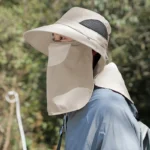 Summer Sun Hats UV Protection Outdoor Hunting Fishing Cap For Men Women Hiking Camping Visor Bucket Hat Neck Flap Fisherman Hat - Image 4