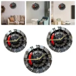 2D Wall Clock Mechanical Clock Contemporary Digital Clock Arabic Numerals Easy Reading Hanging Clock Decoration for Bedroom Room - Image 15