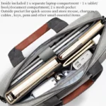 Laptop Bag for Men Business Briefcase Shoulder Handbag for Macbook HP Dell Lenovo Asus Surface Acer Huawei Notebook 14 15.6 inch - Image 4