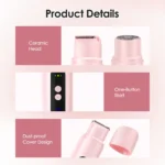 Electric Shaver for Women Waterproof Wet & Dry Hair Razors 2 in 1 Double Head Portable Bikini Hair Trimmer Detachable Head Shave - Image 12